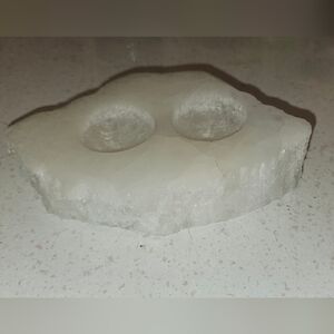 Crystalized Quartz TeaLight Holder